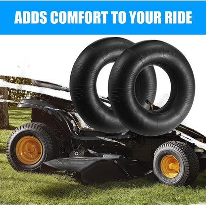 (2 PACK) 4.10/3.50-4 Inner Tube with TR-87 Bent Valve Stem,Replacement for Hand Trucks, Dolly, Lawn Mowers, Wheelbarrows, Generators, Utility Carts