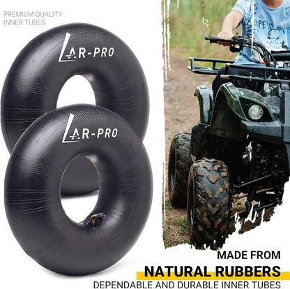 AR-PRO 4.10/3.50-5 Heavy Duty Replacement Inner Tube with TR-87 Bent Valve Stem (2-Pack) - for Wheelbarrows, Mowers, Hand Trucks and More