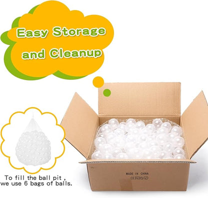TRENDPLAY Plastic Balls for Ball Pits - Hollow Balls- Safe and Exciting Playtime - Perfect for Baby