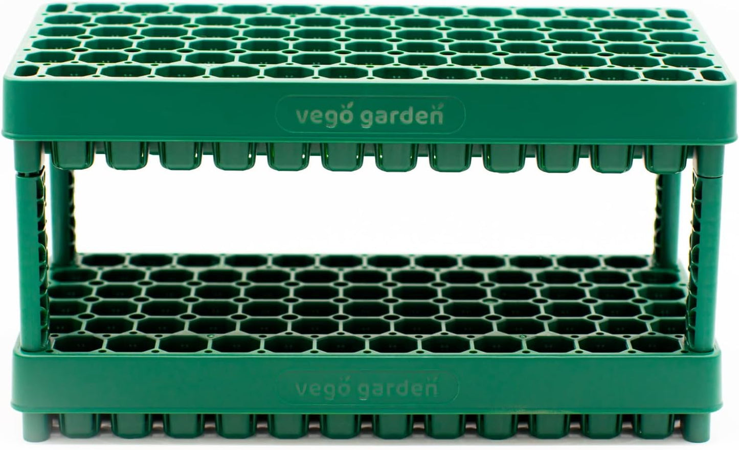 Vego garden 10" x 20" 76 Cells Seed Starter Tray Stackable Seedling Starting Germination Trays for Plants Planting Vegetables Herbs Flowers, 2 Set