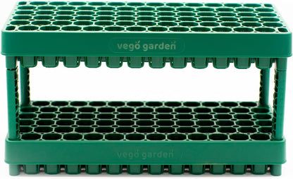 Vego garden 10" x 20" 76 Cells Seed Starter Tray Stackable Seedling Starting Germination Trays for Plants Planting Vegetables Herbs Flowers, 2 Set