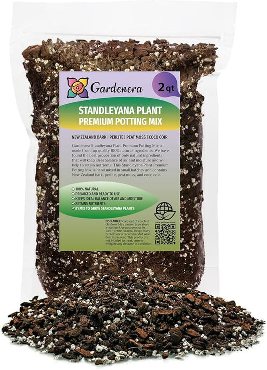 Monstera Standleyana Soil Mix - Specially Formulated for Strong Root Development - 2 Quart