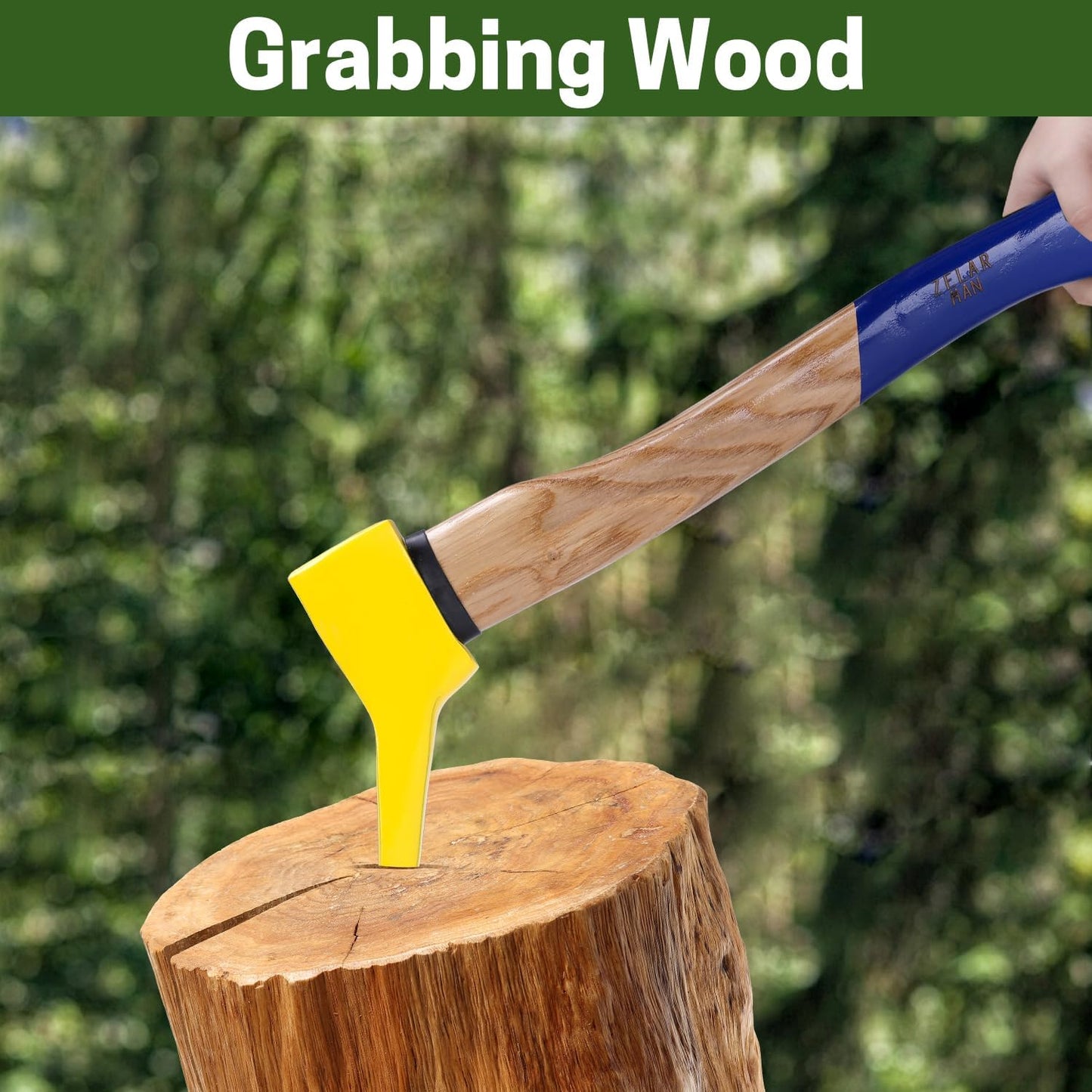 Pickaroon Logging Tool, Hookaroon, Log Roller Tool, Hookaroon for Dragging and Stacking Firewood, Sharp Pick Tool for Logs