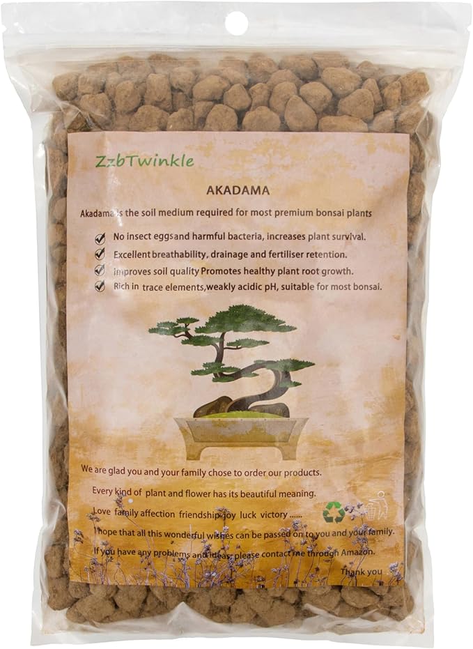 6 lb Large Grain Japanese Super Hard Akadama Bonsai Tree Soil (12-18mm) for Medium - Large Bonsai Plants, Bonsai Subsoil