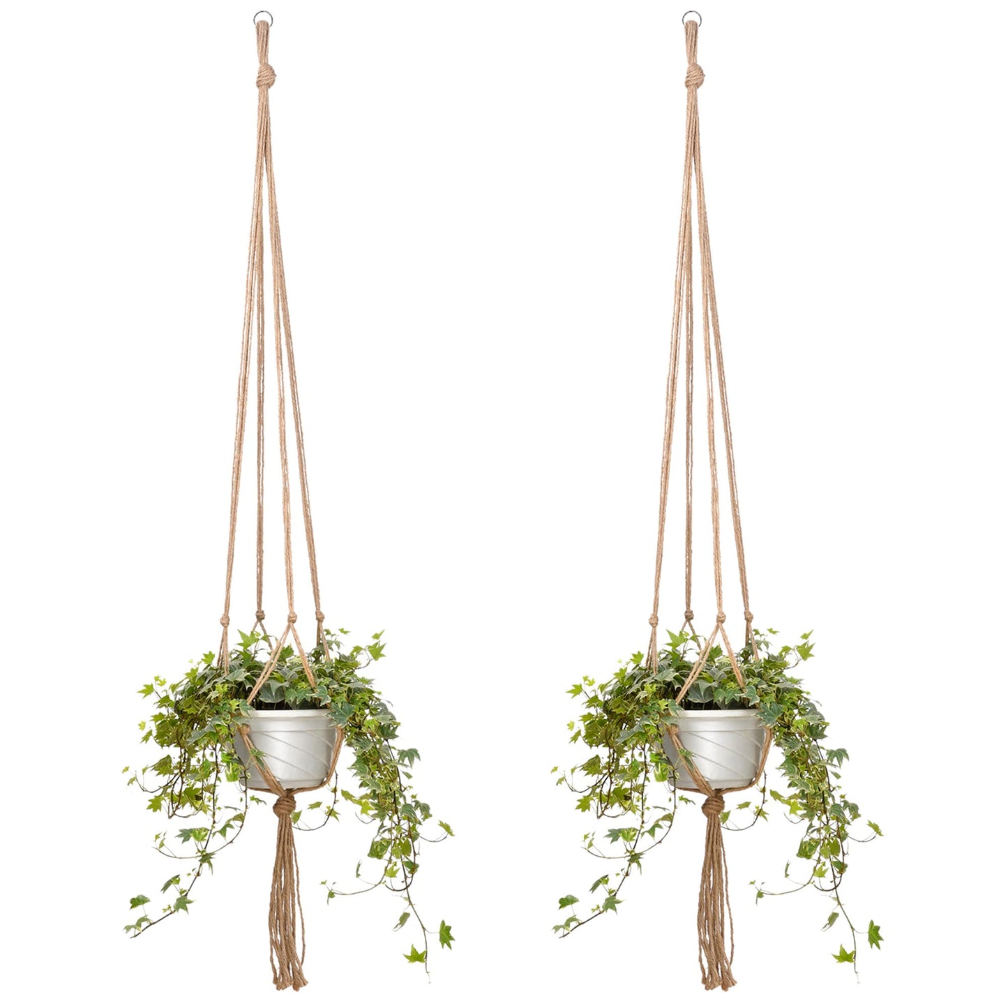 EBOOT 2 Pack 48 Inch Large Macrame Plant Hanger Rope to Hang Flower Pot Plant Holder for Indoor