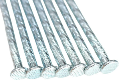 6-Inch Landscape Stakes Spiral Galvanized Landscape Spikes for Weed Barrier, Carpentry, Tent (100)
