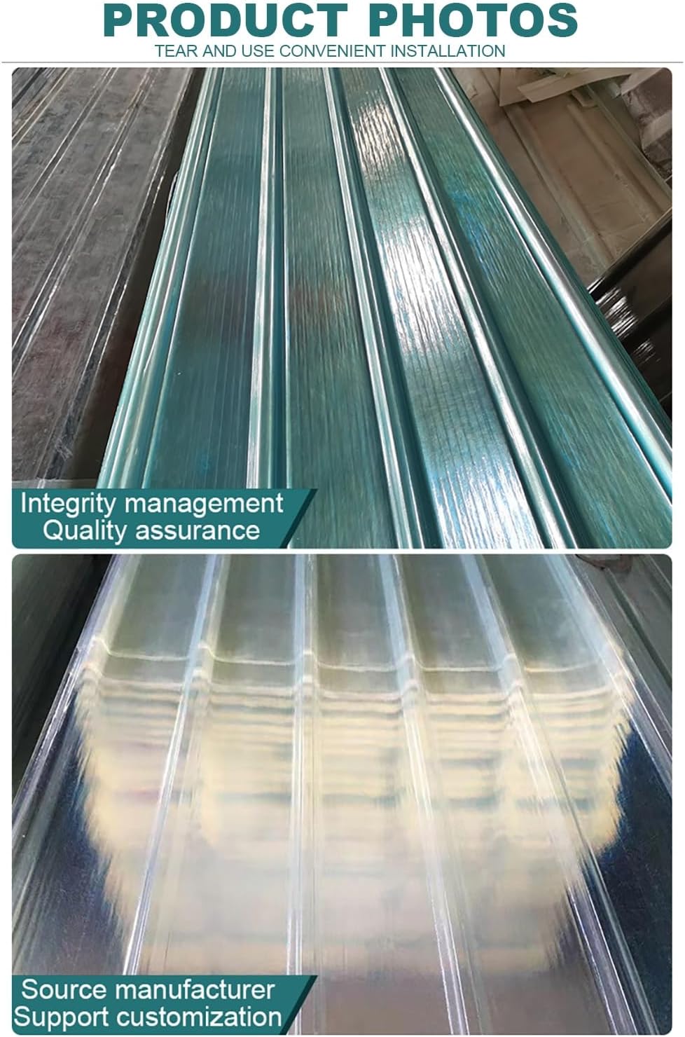 Plastic Roof Panels,Translucent Greenhouse Panel,Daylighting Roof Panels,Sturdy Panel,Cuts Easily,for Patio Garden Balcony etc.(39.37x47.24in)