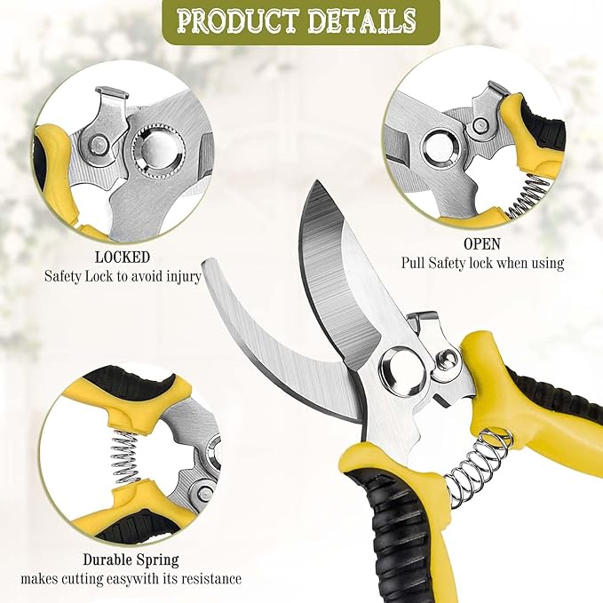 Floral Toolkit,Rose Thorn Remover Tool, Garden Pruning Shears Scissors Kit, Florist's Toolkit,Use for Florist Supplies (Toolkit)