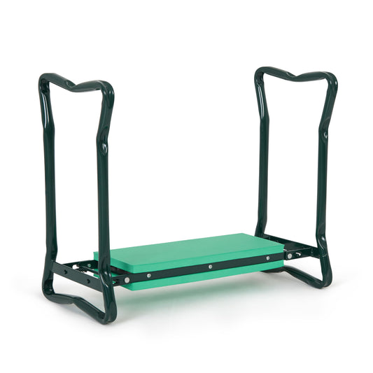 Backyard Expressions Garden Kneeler & Seat – 2-in-1 Garden Stool and Kneeler, Foldable Gardening
