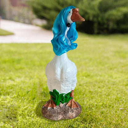 Porch Goose Wigs, Porch Goose Outfits Lawn Goose Statue Accessories for Outdoor Garden Patio Yard Goosey Decor （Style 4）