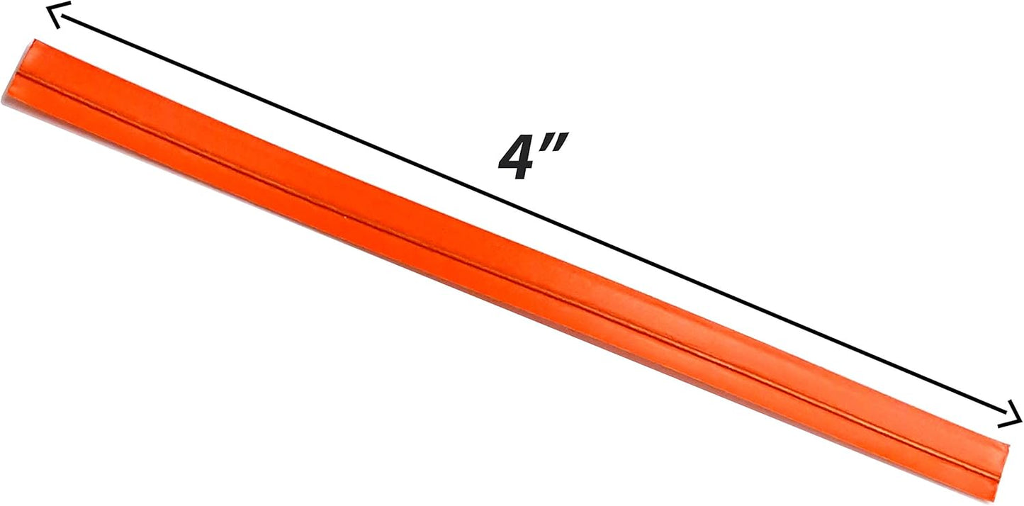 4" Length 5000 Twist Ties, Plastic Coated, No Rip, Paper Ties Cello General Use, Ideal Party Favor Treat Bags, Small Orders Packaging (5000 Orange Twist Ties)