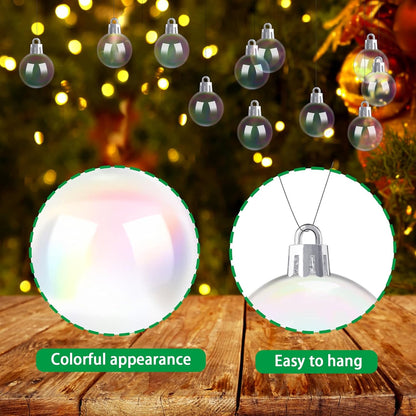 120 PCS Halloween Plastic Iridescent Ball Decoration,Clear Bubble Ball for DIY Bubbling Cauldron,Witch Cauldron Decoration,Cauldron DIY Witch Magic Pot,1.18 Inch