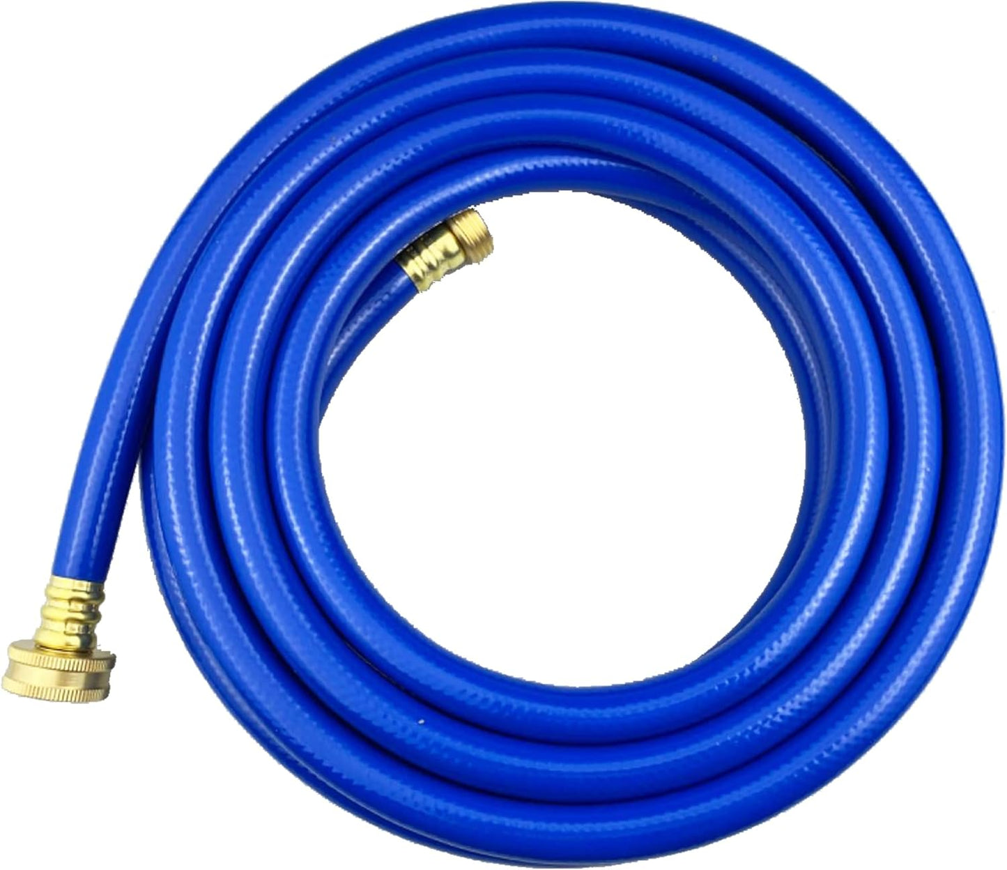 PVC Garden Hose 1/2 Inch Green Heavy Duty Water Hose with Solid Brass Fittings,No Leaking, Flexible,for outdoors,Lawns,Patio (20 FT, Blue, Brass Fittings)