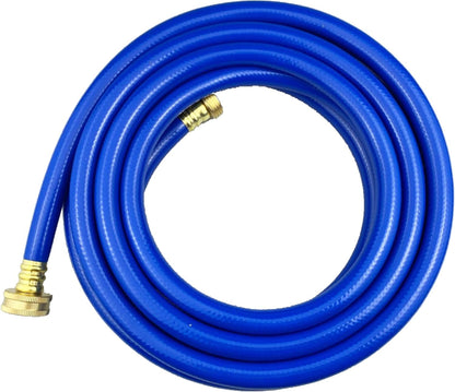 PVC Garden Hose 1/2 Inch Green Heavy Duty Water Hose with Solid Brass Fittings,No Leaking, Flexible,for outdoors,Lawns,Patio (20 FT, Blue, Brass Fittings)