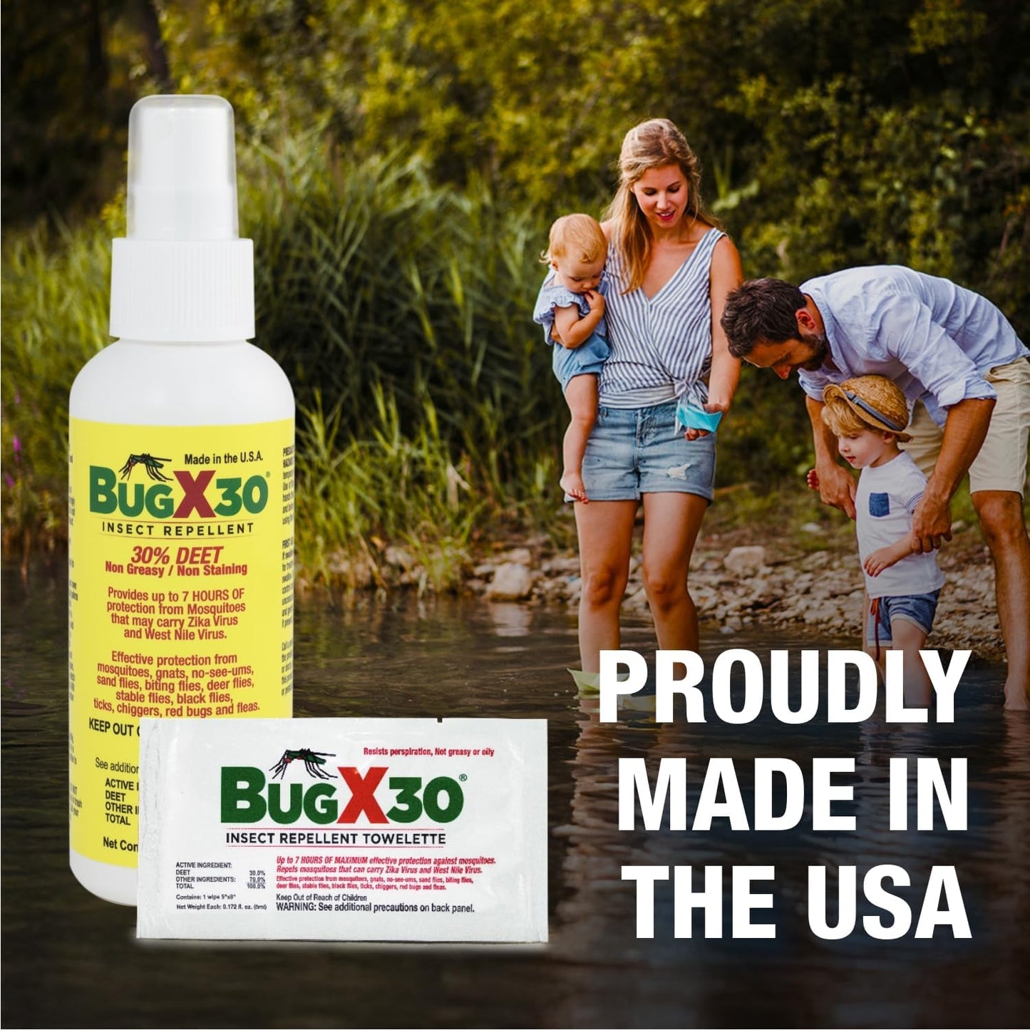 CoreTex Bug X 30 Mosquito, Tick, & Insect Repellent Spray with 30% DEET - 2oz Bottle of Bug Repellent for Up to 7+ Hours of Protection Against 12 Types of Insects