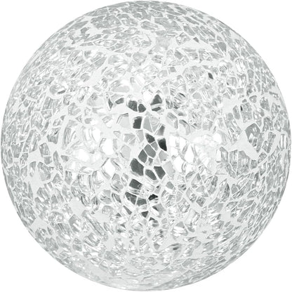 Decorative Ball for Bowls, 3 Inch Mosaic Glass Balls Decorative Glass Orbs for Home Decor/Dining Tables/Wedding Party/Coffee Table/Centerpiece Decor [Silver]