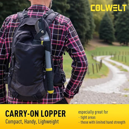 Colwelt Loppers Hedge Clippers Garden Shears 3Pcs, Compact Garden Loppers Shear Set with 17?™â€?Bypass Branch Cutters & Hedge Shears & Pruners, Tree Shrub Care Kit for Lopping with Soft Grip Handle