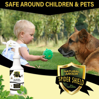 Spider Killer & Repellent Spray - Powerful Peppermint Formulation Kills & Repels All Types of Spiders and Works Better Than Ultrasonic Gimmicks - 128 fl oz Gallon Ready to Use