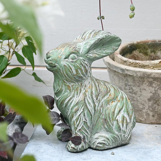 All Chic Bunny Decor Garden Statue Cement Rabbit Statue for Home Garden Indoor Outdoor Statues for