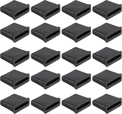 TOYMIS 25pcs Folding Drip Tape Row Ends, Drip Tape End Folding for 5/8inch Dripless Drip Tape Kit Suitable for Drip Irrigation Systems and Landscaping Irrigation