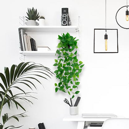 Fake Hanging Plants for Room Decor,1pcs Artificial Potted Plants Vines for Wall Home Office Aesthetic Living Kitchen Bathroom Coffee Table Shelf Indoor Outdoor Farmhouse Patio Decorations