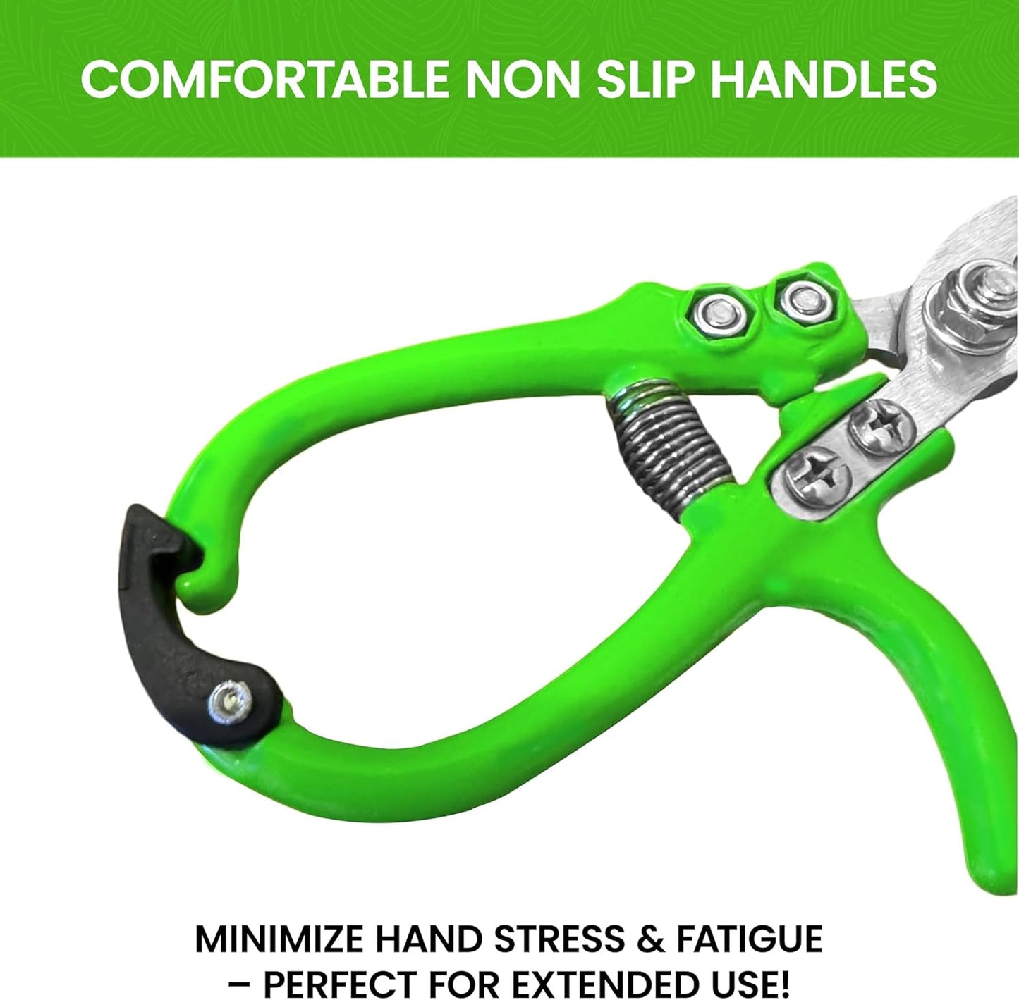 Garden Guru Ergonomic Garden Snips Clippers - Professional Hand Pruner Pruning Shear Scissors with Comfort Grip Handles for Gardening Trimming and Yard Work – High Carbon Steel (4 Pack)