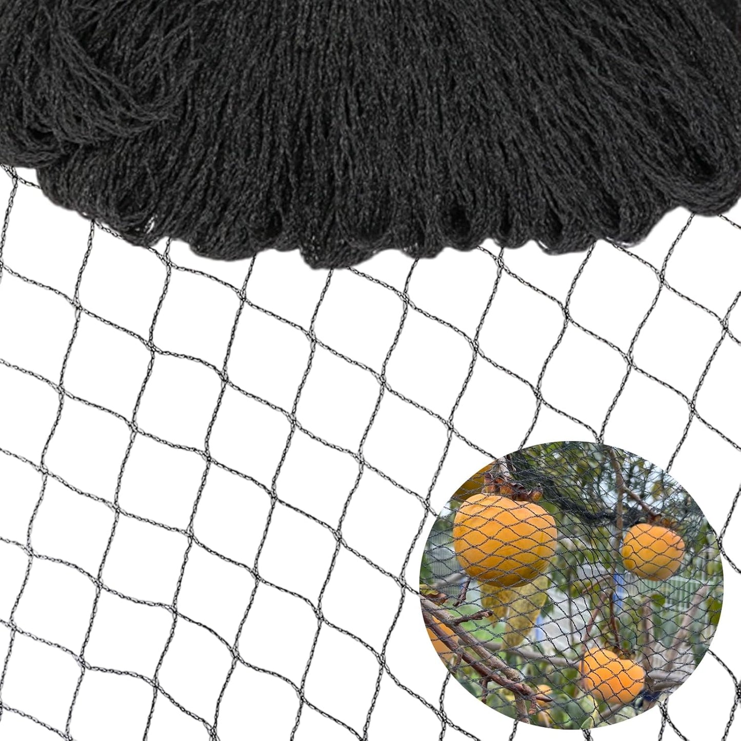 15x40ft Bird Netting for Garden Woven Mesh Garden Netting for Plants, Vegetable, Fruit Trees, Blueberry Bushes, Strawberries Against Birds, Deer, Squirrels and Other Animals