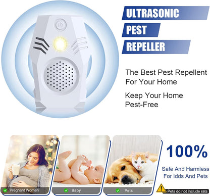 Superior Squirrel Repeller, Ultrasonic Squirrel Mouse Repellent Plug in, Electronic Rat Repeller, Repel Rodents, Mice, Rats, Squirrels, White