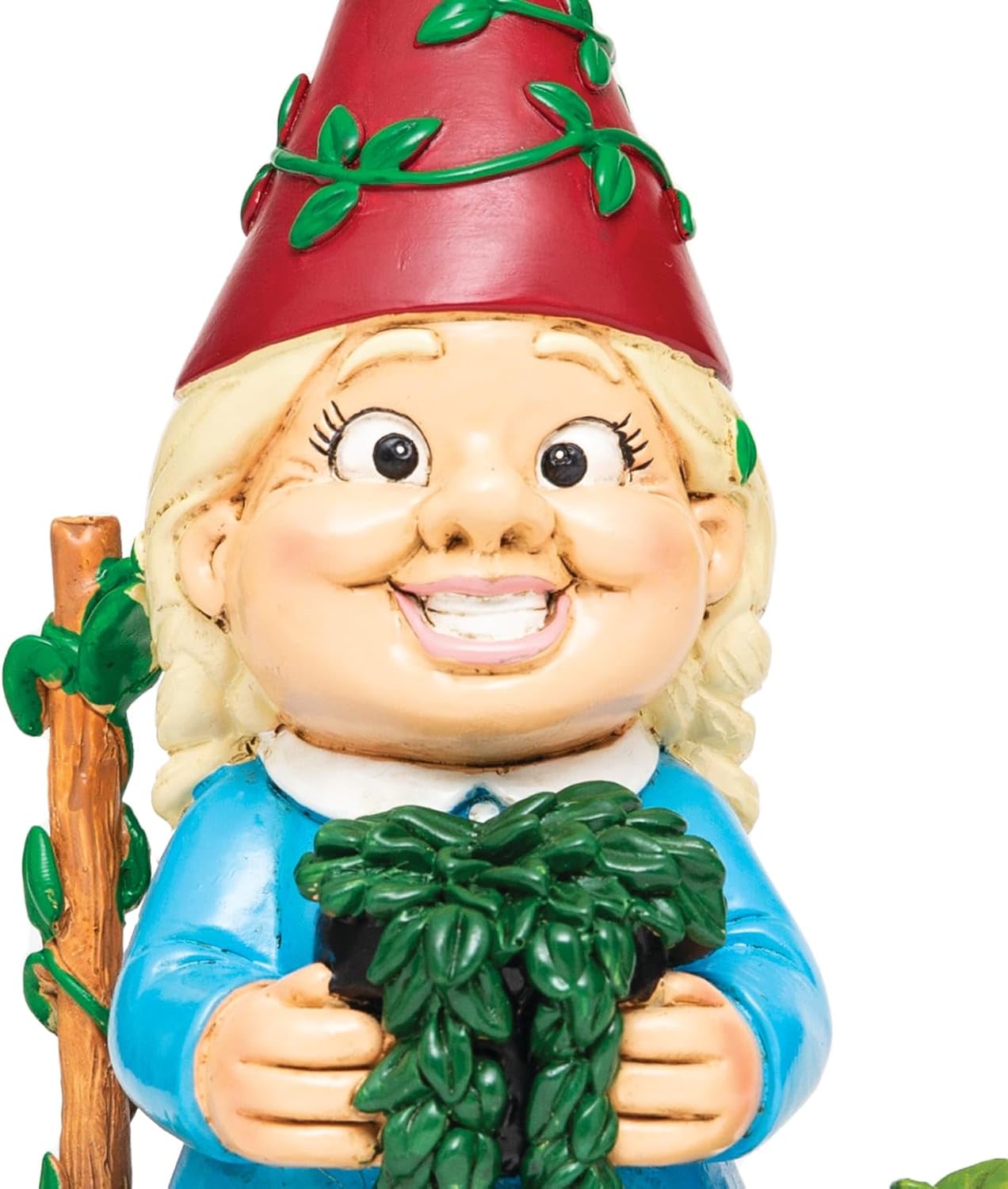 BigMouth Inc Crazy Plant Lady Garden Gnome Statue, Funny Outdoor Lawn & Yard Figurine, Housewarming Gag Gift Sculpture Decorations