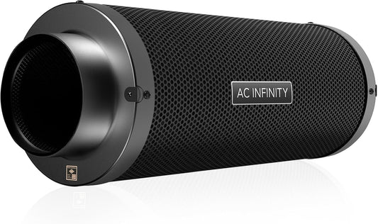 AC Infinity Air Carbon Filter 10" with Premium Australian Virgin Charcoal, for Inline Duct Fan