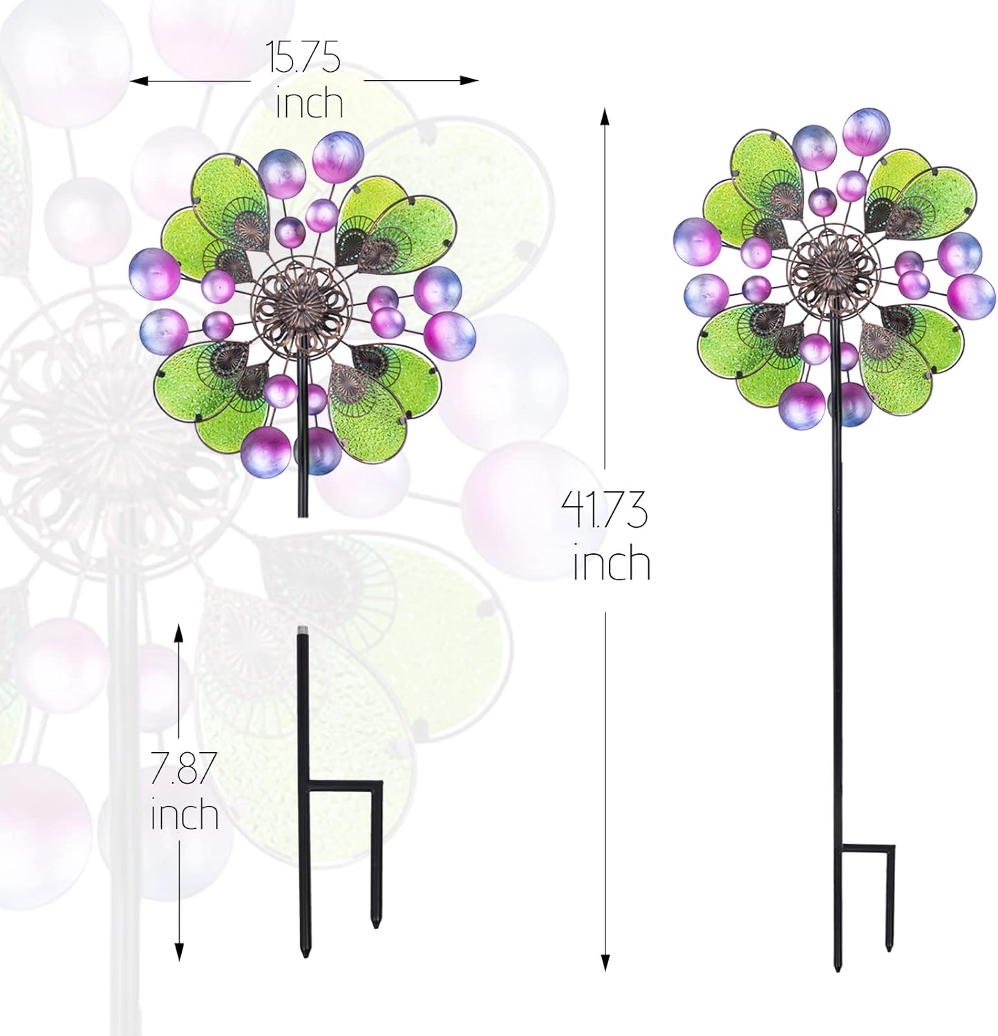 MUMTOP Wind Spinners for Yard Garden - Kinetic Yard Art Wind Spinners for Lawn Patio and Outdoor Decoration
