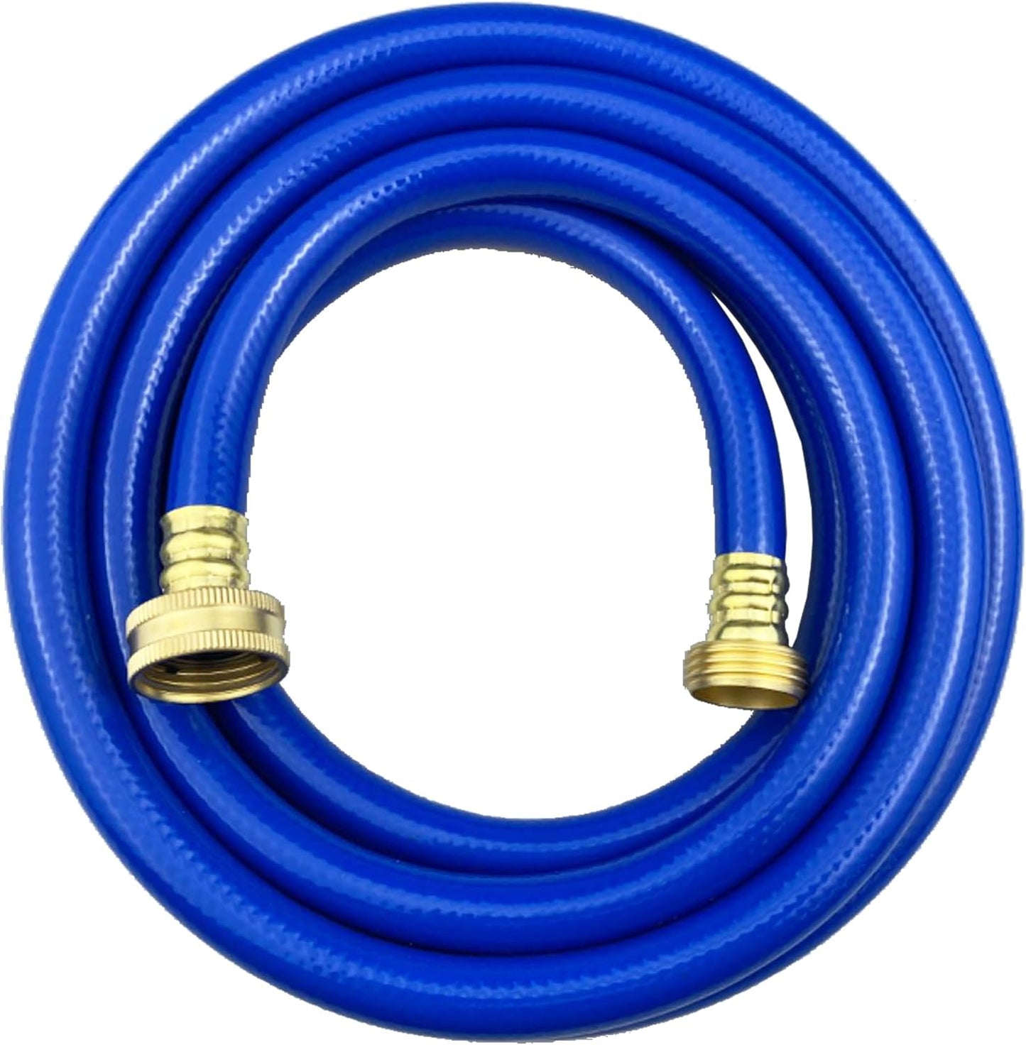 PVC Garden Hose 1/2 Inch Green Heavy Duty Water Hose with Solid Brass Fittings,No Leaking, Flexible,for outdoors,Lawns,Patio (10 FT, Blue, Brass Fittings)