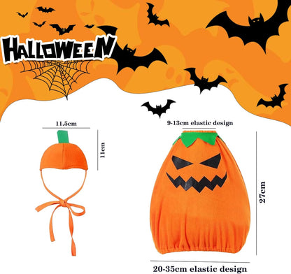 Porch Goose Outfits for 23" Plastic Porch Goose Halloween Pumpkin Outfit Goose Clothes for Cement Goose for Indoor Outdoor Garden Yard Lawn Patio Art Decor(NG)