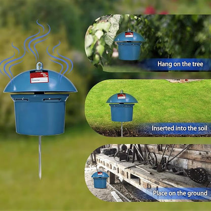 6 Pack Snake Repellent Container Refillable Snake Bait Container for Outdoor, Weather-Resistant Design for Lawn, Garden, Yard - No Bait Included