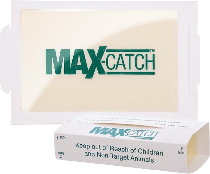Catchmaster Max-Catch Mouse & Insect Glue Trap 36PK, Mouse Traps Indoor for Home, Sticky Pest Control Adhesive Tray for Catching Bugs, Rats & Rodents, Bulk Unscented Glue Boards