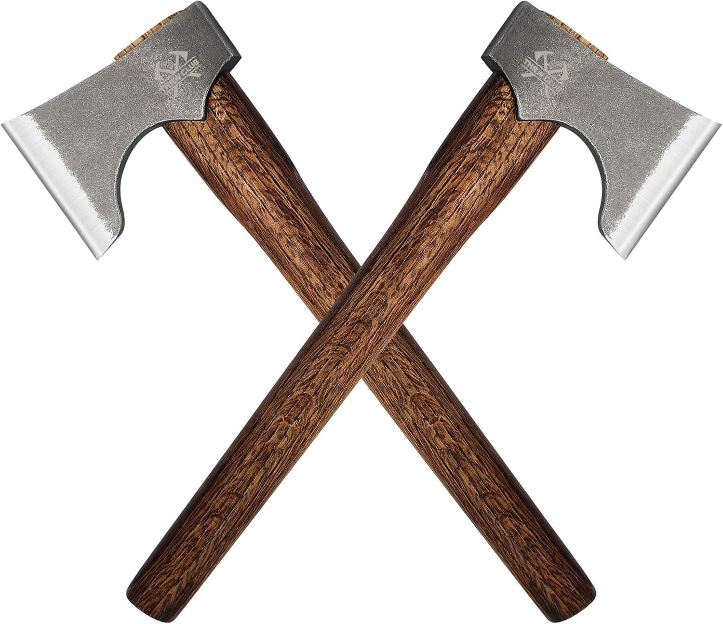 Competition Throwing Axe, 2 Pack 16.5" Throwing Axes with 1065 High Carbon Steel & Wooden Handle, Perfect for Axe Throwiing Game, Competition and Recreation, Gift for Men