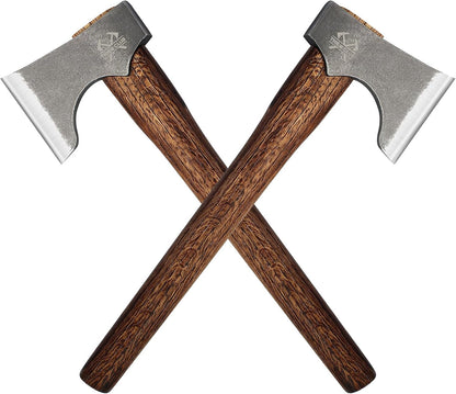 Competition Throwing Axe, 2 Pack 16.5" Throwing Axes with 1065 High Carbon Steel & Wooden Handle, Perfect for Axe Throwiing Game, Competition and Recreation, Gift for Men