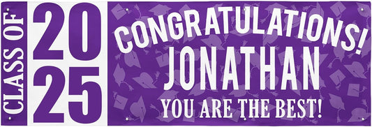 Let's Make Memories Personalized Graduation Banner Class of 2025 - Graduation Party Decorations