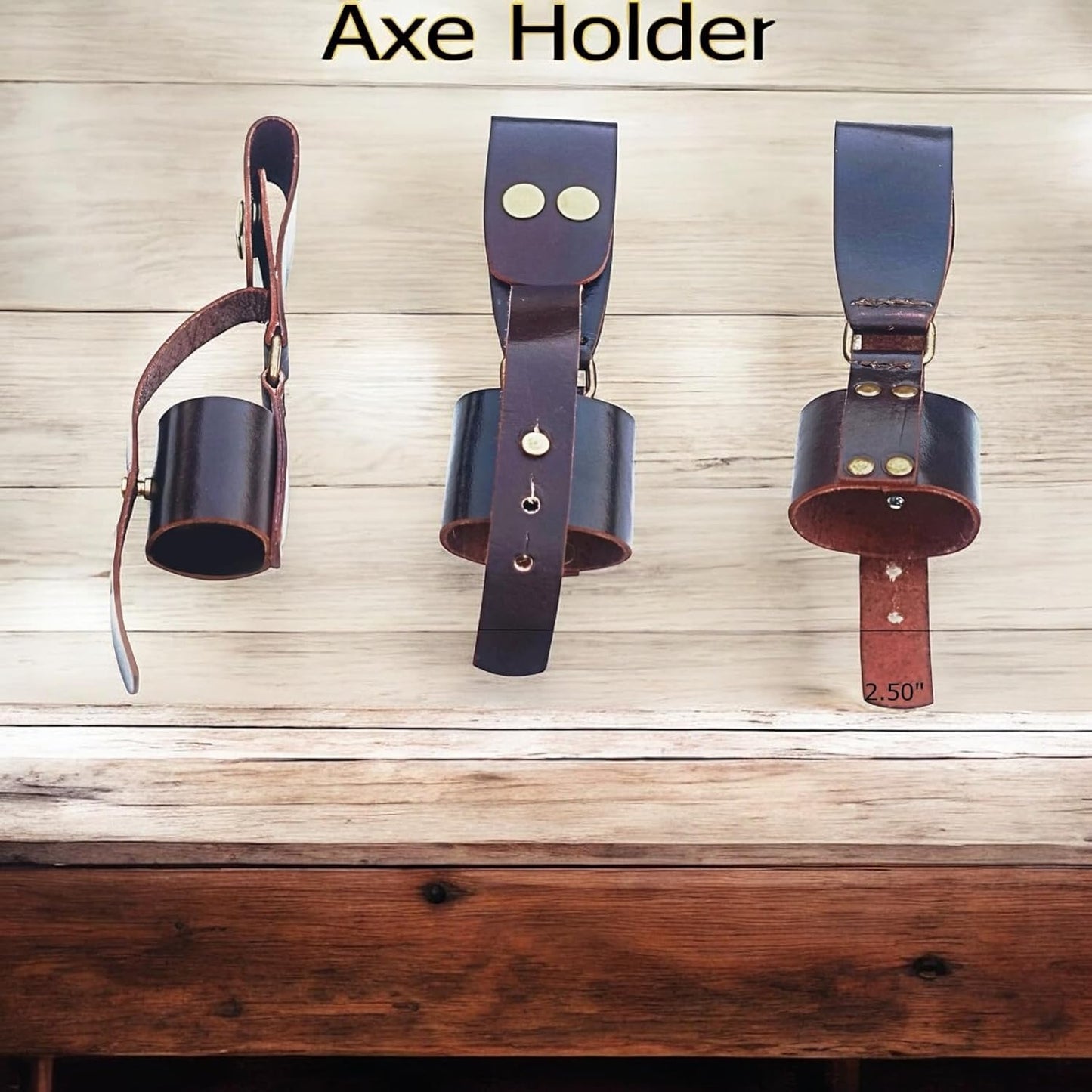 Poshland Custom Handmade Axe/Leather Cover - Vertical Carry, Multipurpsoe Tool