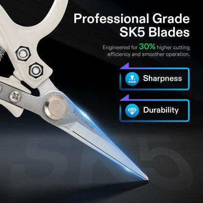 VIVOSUN Pruning Shears for Gardening, Lightweight Plant Pruners for Gardening, Garden Scissors for Cutting Flowers, Trimming Branches, Indoor Plant Scissors, Stylish Garden Gifts for Women