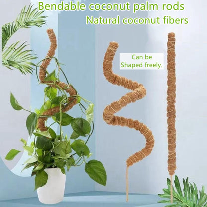 Moss Pole,2 Pack 27 Inch Monstera Plant Support, Upgraded 7mm Aluminum core Moss Poles for Climbing Indoor Plants DIY, Coco Coir Plant Pole Moss Plant Stick Support Stake Kit for Potted Plants Pothos