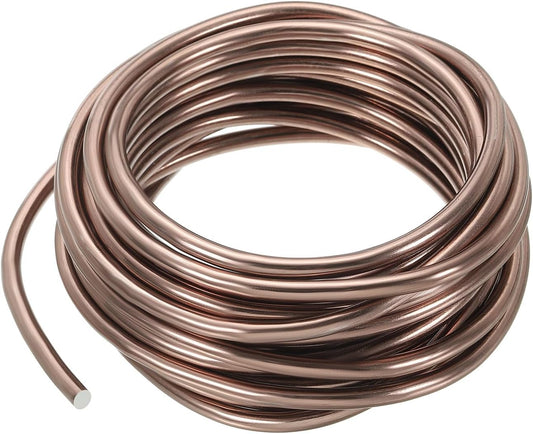PATIKIL 5mm x 15ft Bonsai Training Wire,Floral Wire Stems Anodized Aluminum Tree Wire for Gardening Branch Fixing,Brown
