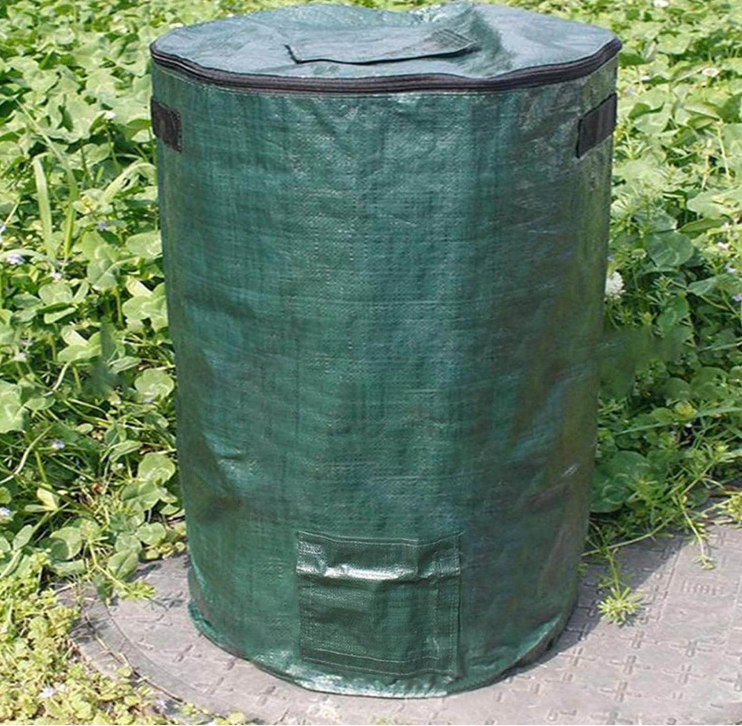 Big Compost Bag - 80 Gallon(300L) Garden Compost Bin for Yard Garbage Cans (Green 1pc)
