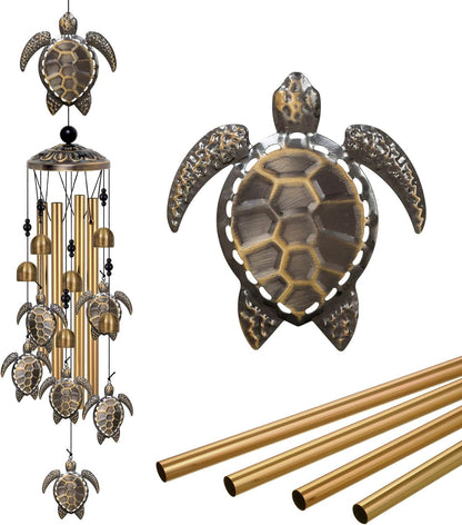 Sea Turtles Wind Chimes Decor, Mobile Blessing Wind Bells Decorate, Sympathy Wind Catcher, Memorial Gifts for Mom,Grandma,Woman (Housewarming/Outside/Indoor/Home/Room/Porch/Yard/Garden Decoration)