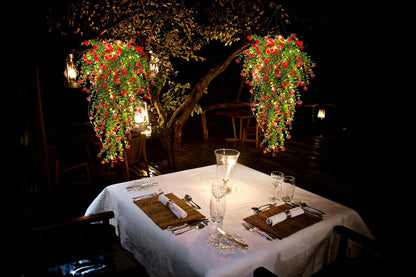 Vine Plant Fake Ferns Plants Large Faux Artificial Hanging Plants Wall Plants Artificial Hanging Plants Outdoors Fake Hanging Plant Greenery Vine with Lights for Outdoor Plants Decor 3 Pcs(Red)