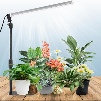 JCBritw Standing LED Grow Light，Adjustable T12 Bar Plant Light, White 6500K Full Spectrum Plant Grow Lamp on Stand for Indoor Plants Seed Starting, Seedlings, Veg, Flower