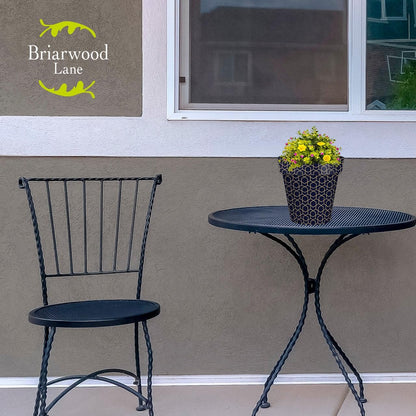 Briarwood Lane Blue Geometric Small Planter