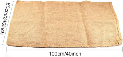 KEILEOHO 4 Pack 40 X 24 Inch Burlap Bags, Large Food Grade Burlap Sacks for Gardening, Planting Growing Bags, Potato Sack Race Bags
