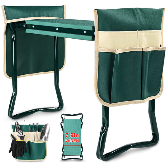 KVR Upgraded Garden Kneeler and Seat with Thicken & Widen Soft Kneeling Pad,Heavy Duty Foldable