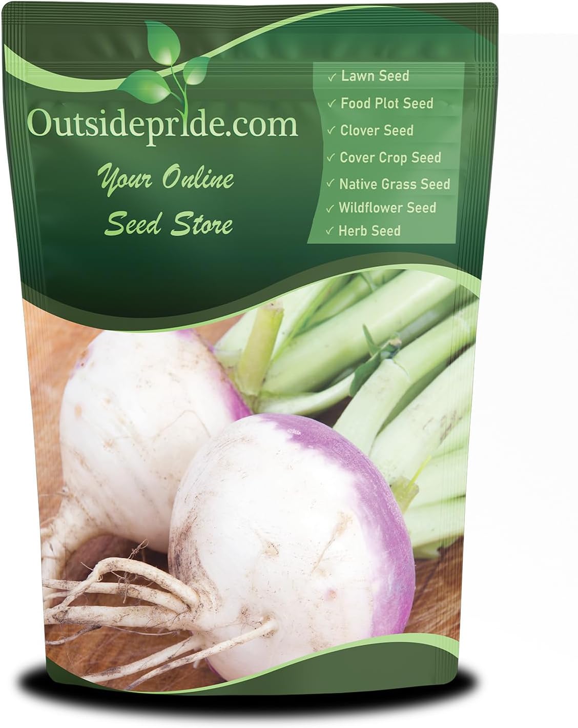 Outsidepride Purple Top Turnip Seeds - 50 Lbs High-Yield, High Protein Turnip Seed, Ideal Cover Crop, for Forage, Grazing Livestock, High Energy Deer Food Plot & Soil Improvement